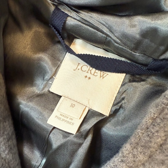 J. Crew Factory | Mid-length Wool Coat Size 10 Gray - Picture 7 of 11